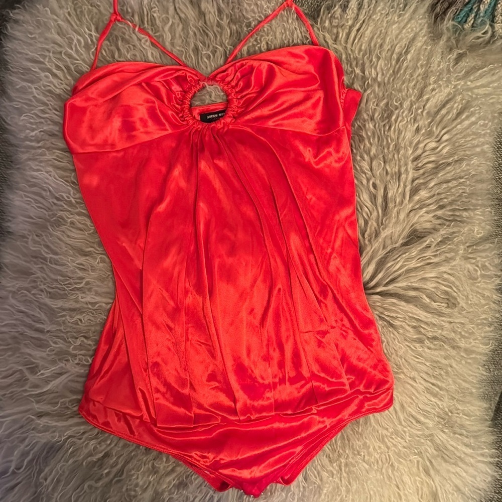 MISS SIXTY red bodysuit size M